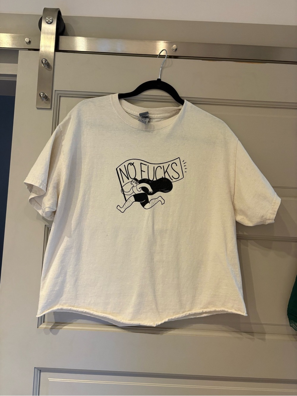 Graphic Tee - White "No Fucks" Design
